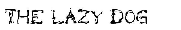 The Lazy Dog font preview